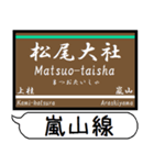 阪急京都線 嵐山線 駅名シンプル＆いつでも（個別スタンプ：19）