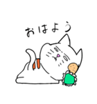 白猫のぽちお（個別スタンプ：5）
