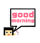 吹き出し！わたさん。日常ver.（個別スタンプ：1）