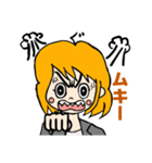 表情豊かでリアクション大きめな女の子（個別スタンプ：5）