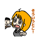 表情豊かでリアクション大きめな女の子（個別スタンプ：37）