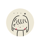 ふんわり女の子（個別スタンプ：6）