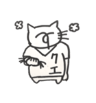 顔が変わらない猫（個別スタンプ：5）