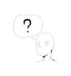 考える人。（個別スタンプ：5）