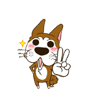 表情豊かな犬のぽんちゃん（個別スタンプ：3）