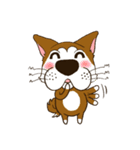 表情豊かな犬のぽんちゃん（個別スタンプ：5）