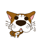 表情豊かな犬のぽんちゃん（個別スタンプ：21）
