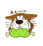 表情豊かな犬のぽんちゃん（個別スタンプ：27）