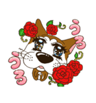 表情豊かな犬のぽんちゃん（個別スタンプ：35）