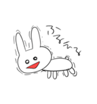 全部使えるかわいいゆるいうさぎさん（個別スタンプ：9）