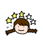 おさげちゃんのエモーション（個別スタンプ：4）