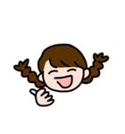 おさげちゃんのエモーション（個別スタンプ：24）