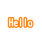 にこちゃん(英語)（個別スタンプ：1）