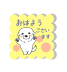 大きな白い犬 ピレネー犬 3【敬語】（個別スタンプ：1）