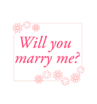 【結婚】【婚約】お祝い・挨拶・プロポーズ（個別スタンプ：16）