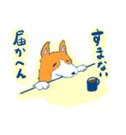 コーギー＆マンチカン（個別スタンプ：7）