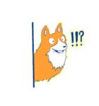 コーギー＆マンチカン（個別スタンプ：10）
