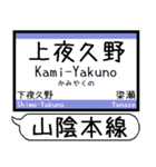 山陰本線 駅名 シンプル＆気軽＆いつでも（個別スタンプ：4）