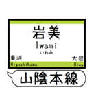 山陰本線 駅名 シンプル＆気軽＆いつでも（個別スタンプ：25）