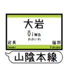 山陰本線 駅名 シンプル＆気軽＆いつでも（個別スタンプ：26）