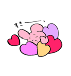 メンヘラうさぎちゃんとくまちゃん（個別スタンプ：5）