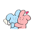 メンヘラうさぎちゃんとくまちゃん（個別スタンプ：16）