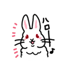 しろくろうさぎだよ（個別スタンプ：1）