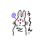 しろくろうさぎだよ（個別スタンプ：3）