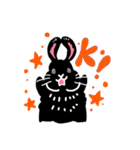 しろくろうさぎだよ（個別スタンプ：17）