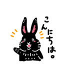 しろくろうさぎだよ（個別スタンプ：33）