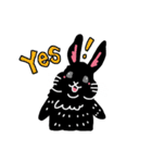 しろくろうさぎだよ（個別スタンプ：36）
