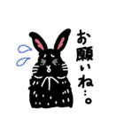 しろくろうさぎだよ（個別スタンプ：39）