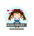 ドット絵 カプセル トイ子ちゃん2（個別スタンプ：2）