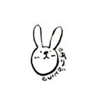 筆ペン動物（ありがとう）（個別スタンプ：5）