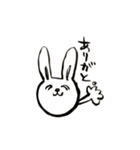 筆ペン動物（ありがとう）（個別スタンプ：12）