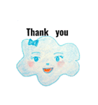 雲の女の子、クラウディーヌ（個別スタンプ：1）
