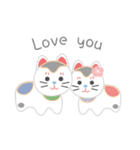 ラッキーキャット日記（個別スタンプ：34）