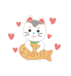 ラッキーキャット日記（個別スタンプ：37）