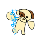 犬のわんたぬすと愉快な仲間たち <きほん>（個別スタンプ：3）