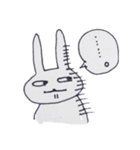 ちょっと挙動不審系のうさぎ（個別スタンプ：4）