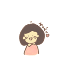 ぼぶへあのおんなのこ（個別スタンプ：1）