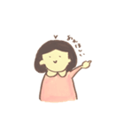 ぼぶへあのおんなのこ（個別スタンプ：18）