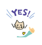いぬとねこです（個別スタンプ：2）