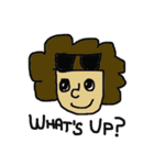 SAY HI WITH AFRO（個別スタンプ：2）