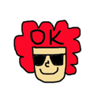 SAY HI WITH AFRO（個別スタンプ：4）