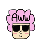 SAY HI WITH AFRO（個別スタンプ：6）