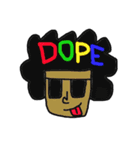SAY HI WITH AFRO（個別スタンプ：7）