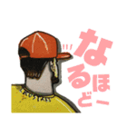 キャップメン。（個別スタンプ：3）