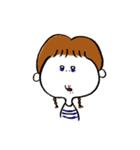 表情、ゆたかちゃん（個別スタンプ：3）