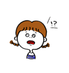 表情、ゆたかちゃん（個別スタンプ：4）